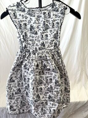 Maggie & Zoe Black and White Toile Midi Dress